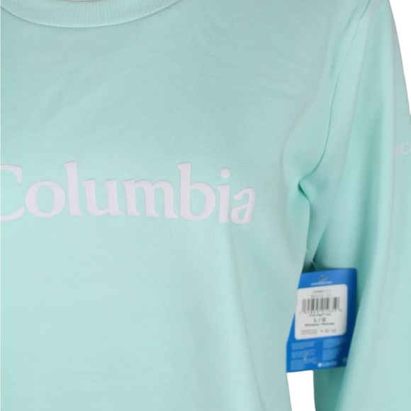 NWT Columbia Women’s Sunridge Teal Crew Sweatshirt XL - Picture 5 of 9